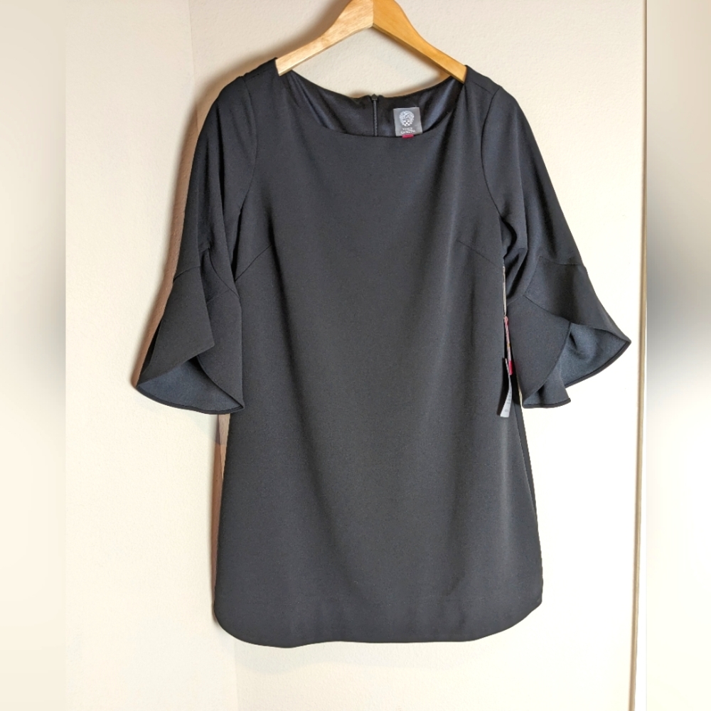 Vince Camuto Flutter Sleeve Dress 14p